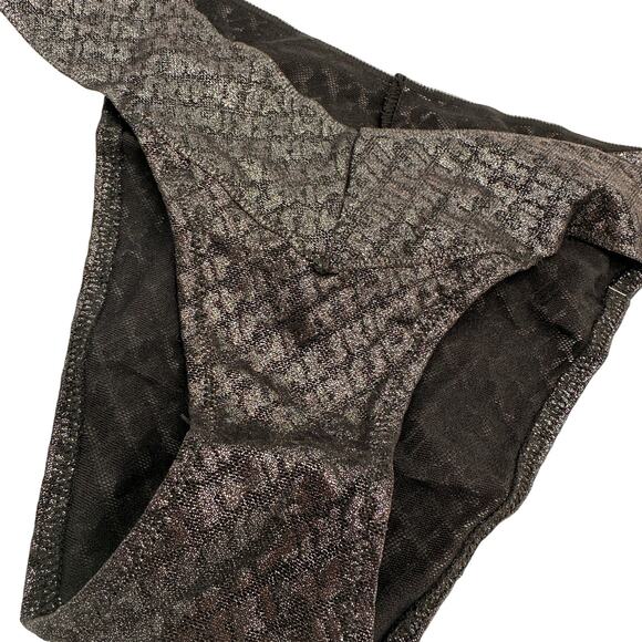 Skims Women's Black Shimmery Fits Everybody Brief Panty, Size 2X NWT - Picture 3 of 4